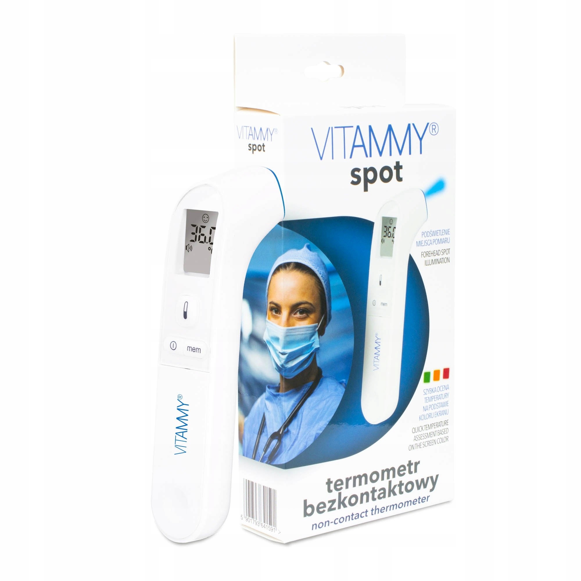 

Vitammy Spot Elektroniczny Termometr Bezkontaktowy