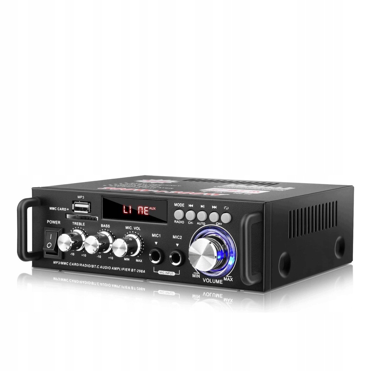 Mini Bluetooth zesilovač o výkonu 600 W, HiFi stereo zesilovač pro subwoofer