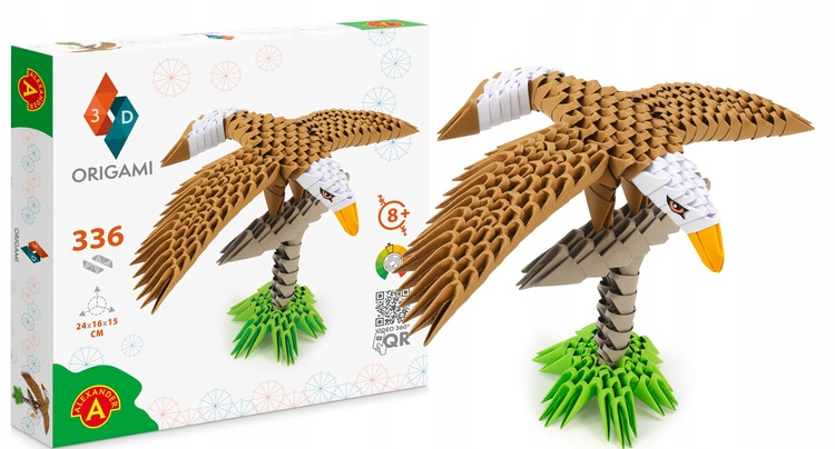 ALEXANDER Zestaw Kreatywne Origami 3D - Orzeł 2551 EAN (GTIN) 5906018025514