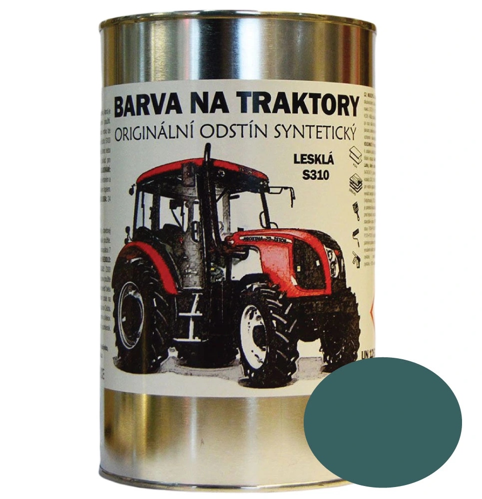 Farby Na Traktory Zetor Orig. odtieň Zelená Agave lesklá, Syntetická 5kg