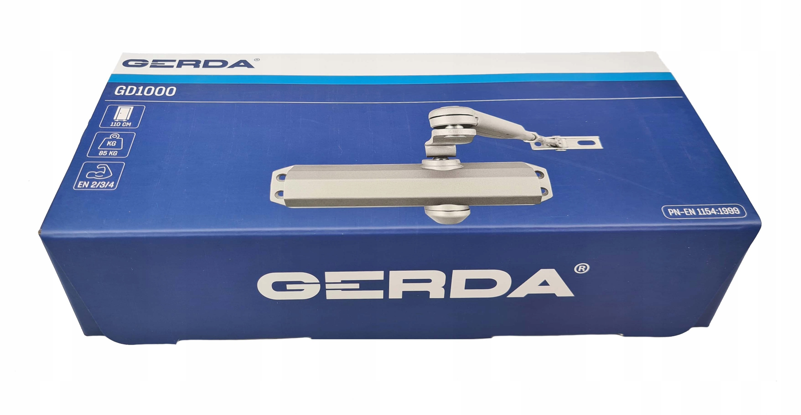 SAMOZAMYKACZ DRZWIOWY GERDA GD1000 SREBRNY 85 KG Marka Gerda
