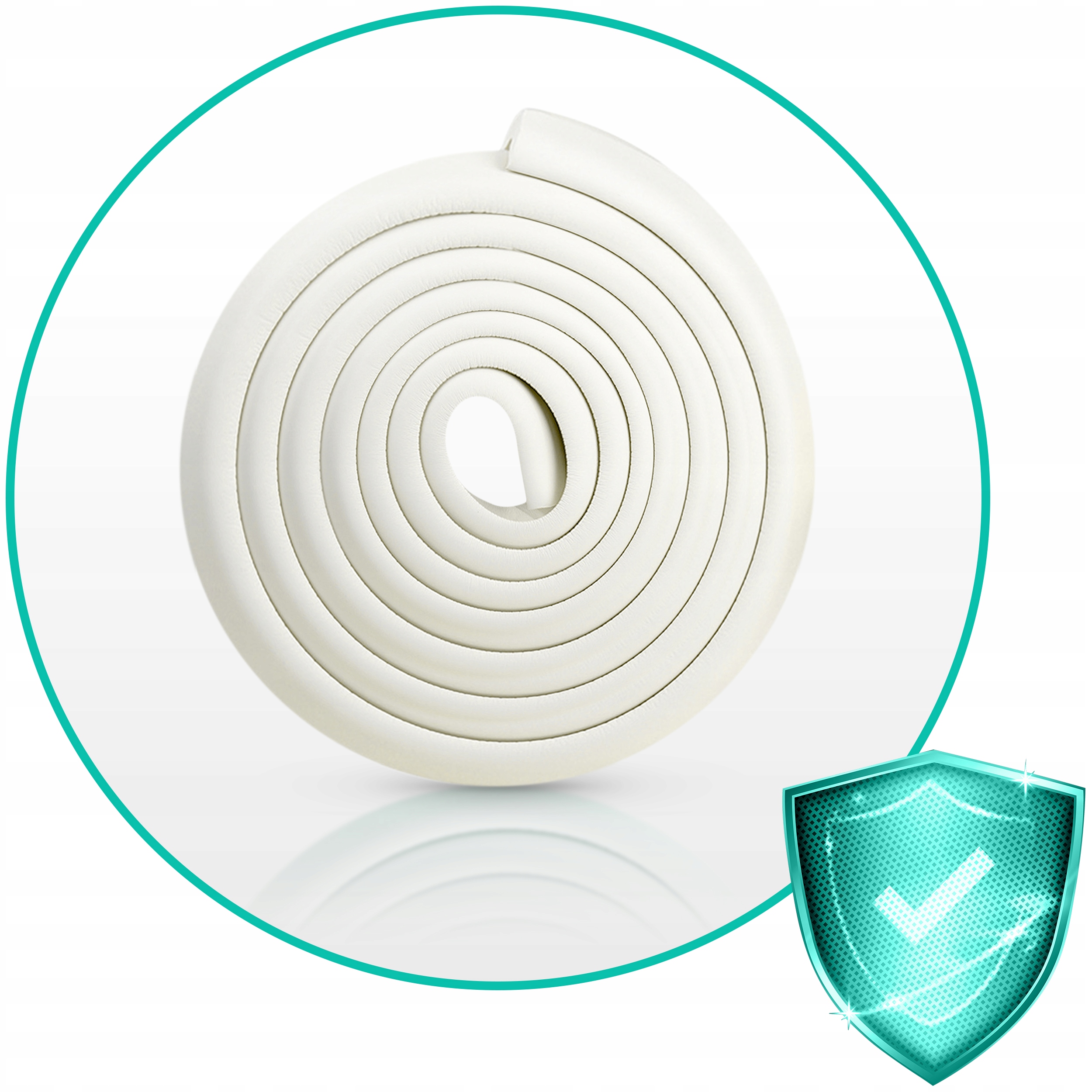 TAŚMA ZABEZPIECZAJĄCA PIANKOWA DO MEBLI OSŁONA KRAWĘDZI 600CM BIAŁA Stan opakowania oryginalne