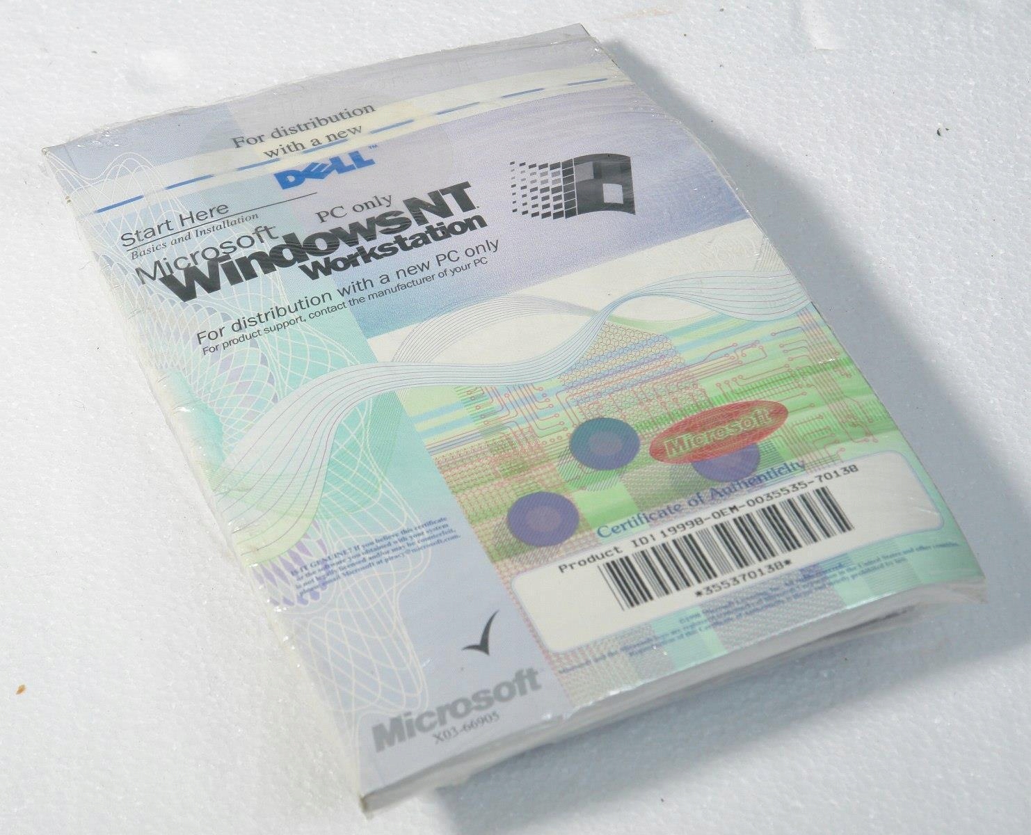 Microsoft Windows NT Workstation 4.0 OEM ORYGINALNE OPAKOWANIE FOLIA (F)