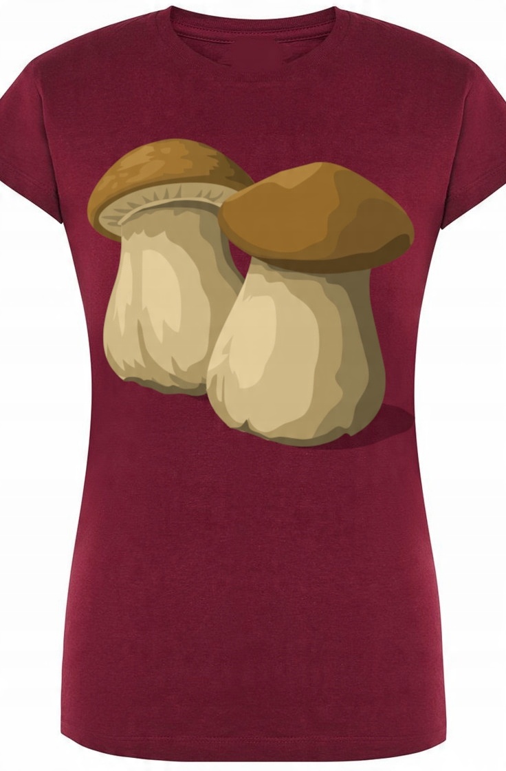 

Grzyby Prawdziwki Damski T-Shirt Las Rozm.M