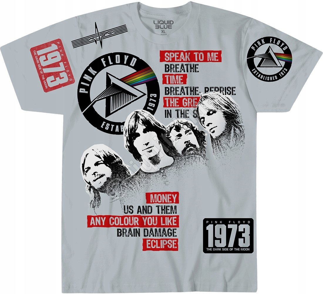 Pink Floyd Dark Side 1973 Liquid Blue S