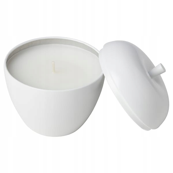 

Ikea Ansprakslos Świeca zapachowa jabłko biała 9cm