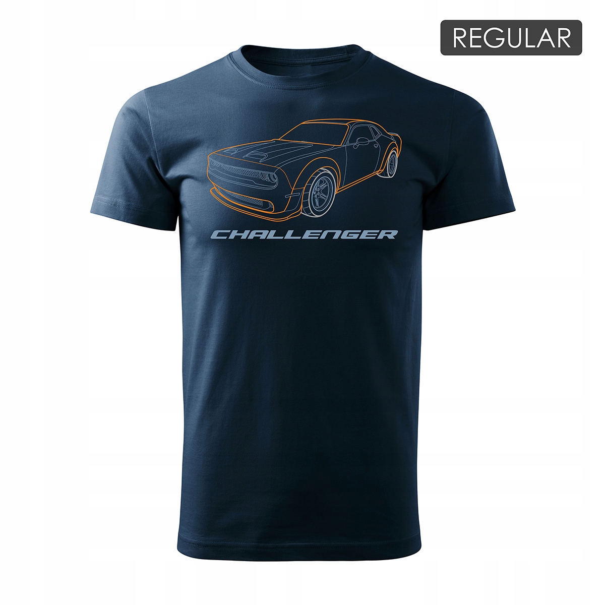

Koszulka z samochodem Dodge Challenger Srt regular