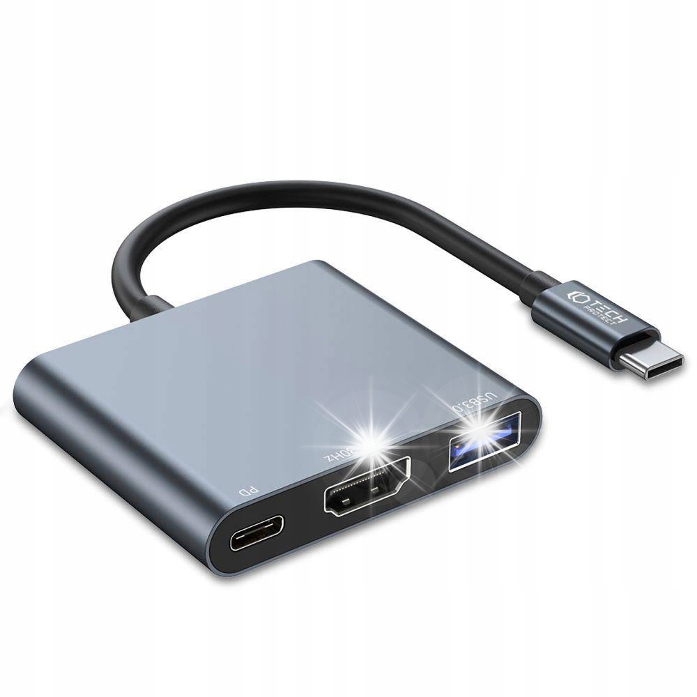 HUB USB-C / HDMI/USB 3.0/USB-C 5w1 Pd100W 4K / Tech-Protect 171718