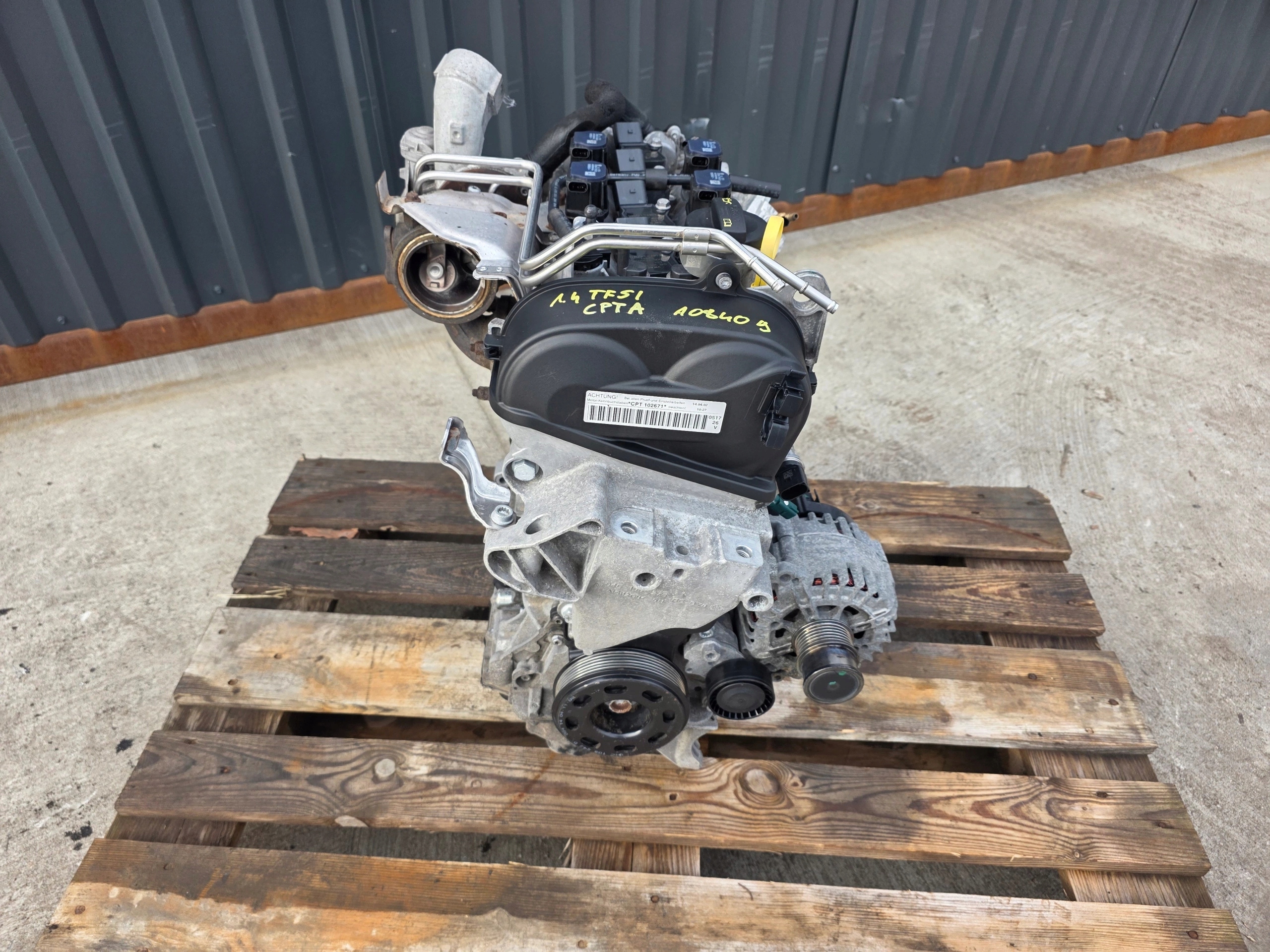 engine complete 1.4 TFSI CPT CPTA AUDI VW SEAT SKODA original 108409 KM !