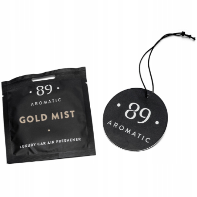 Aromatic89 Gold Mist papierowa zawieszka zapachowa intensywny zapach do aut