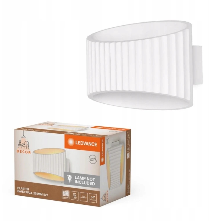 Nástenná lampa Dekoratívne nástenné svietidlo E27 Biela Decor Ledvance
