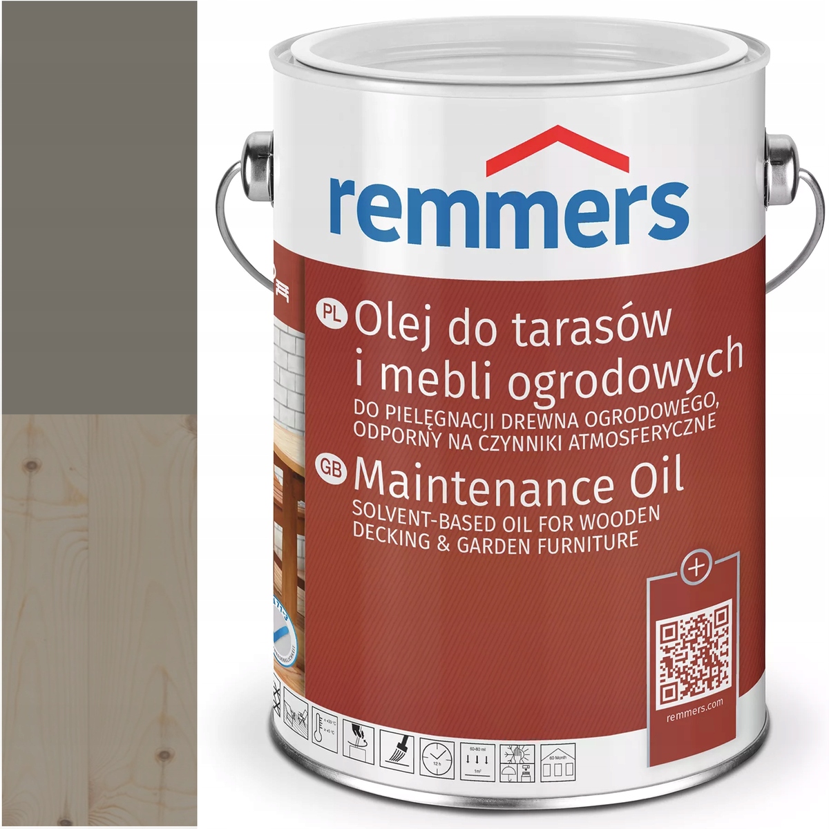 Remmers Pflege-ol olej na terasové desky Ral 7039 Šedý Křemen 5L
