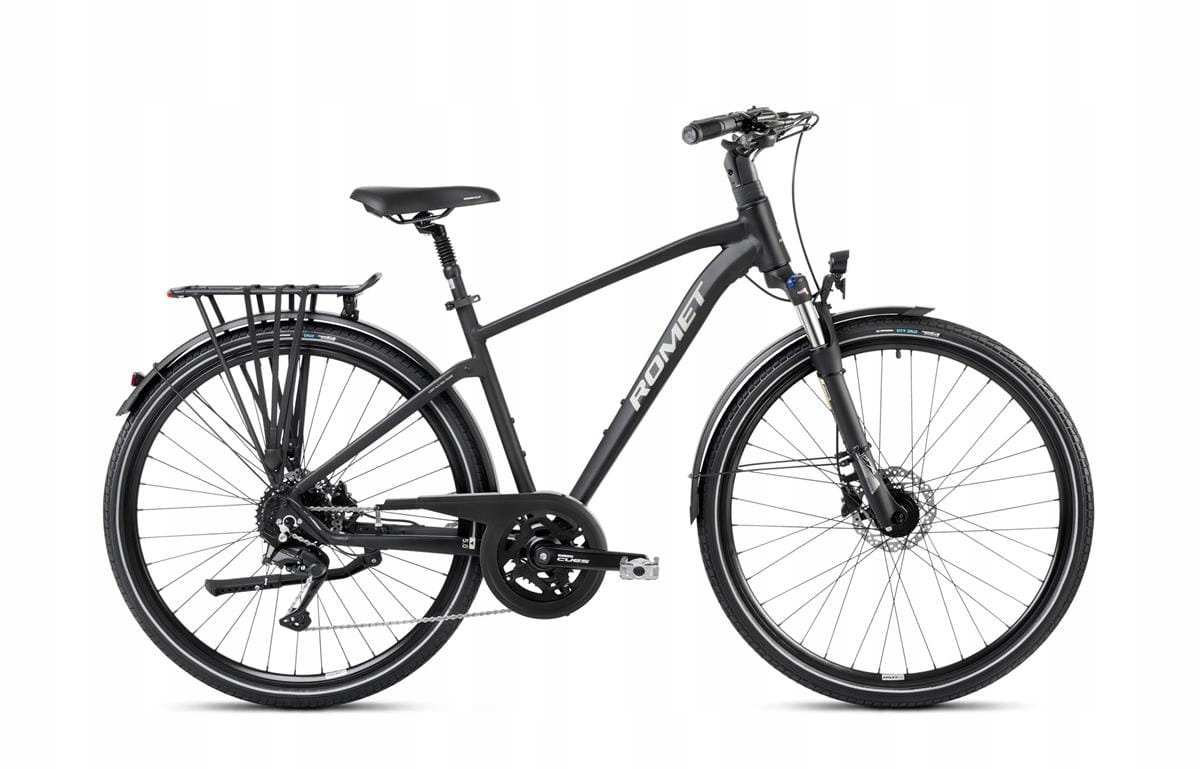 Rower trekkingowy Romet Wagant 5 Cs rama 19 cali koło 28" czarno-szampański