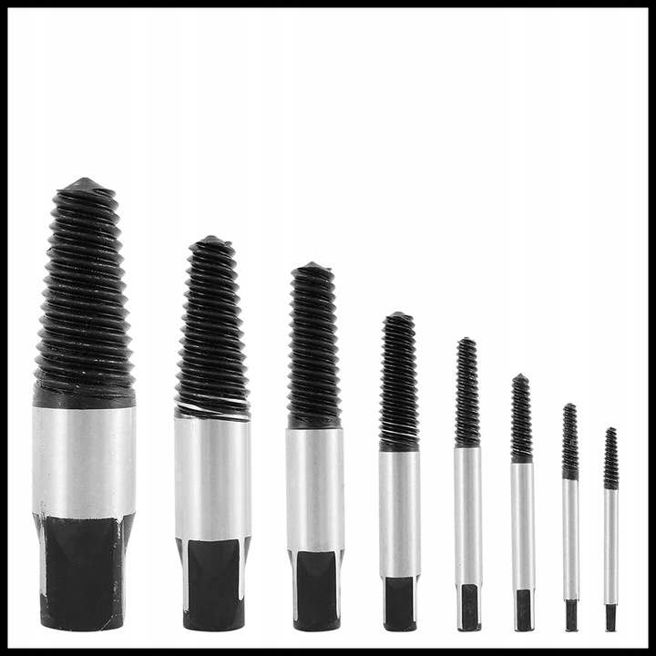 ZESTAW KOMPLET WKRĘTAKÓW DO URWANYCH ŚRUB ZERWANYCH GWINTÓW 3-45 PRO ETUI Stan opakowania oryginalne