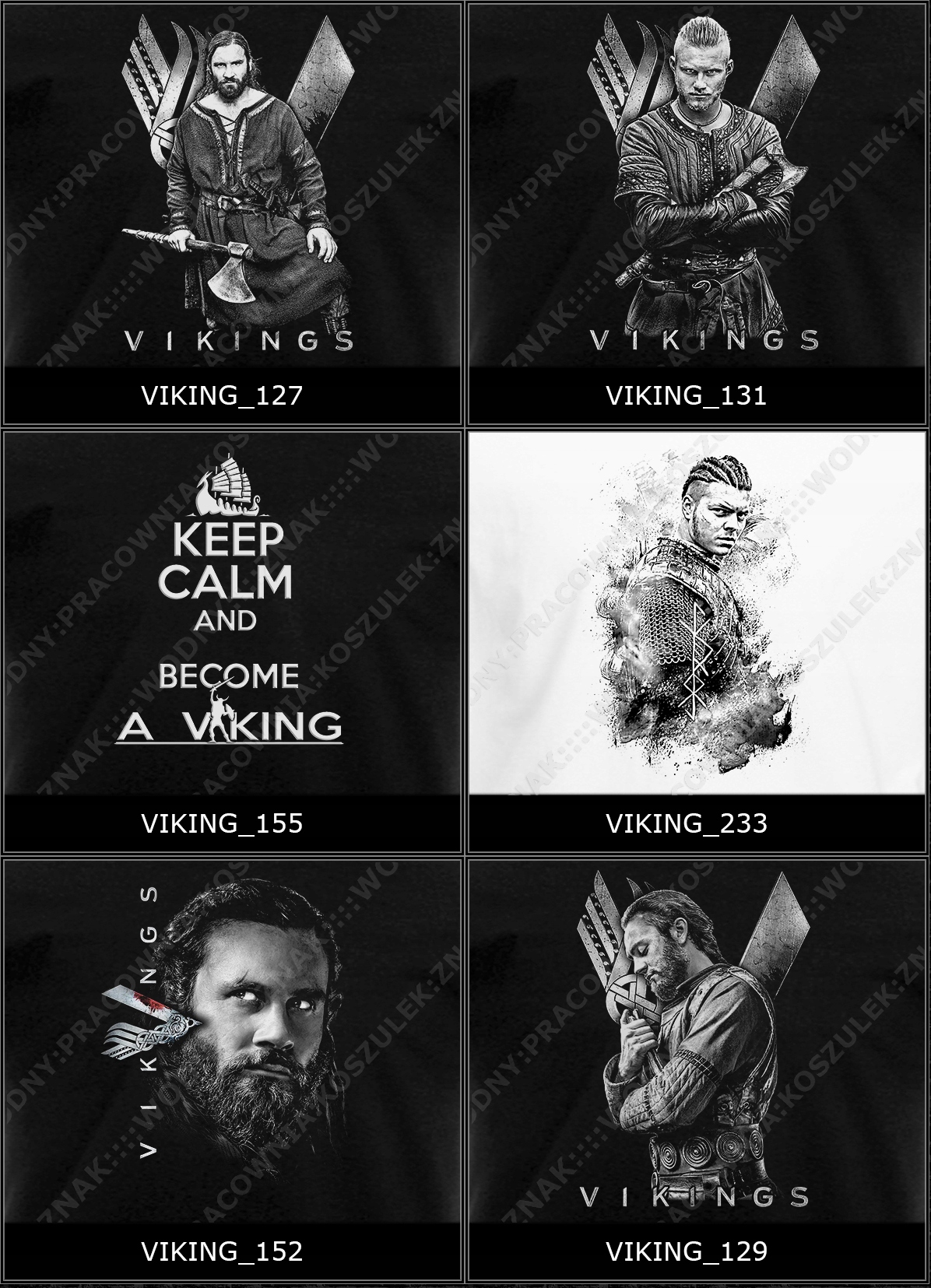 koszulka PODUSZKA vikings wiking wikingowie WZORY Rozmiar 40