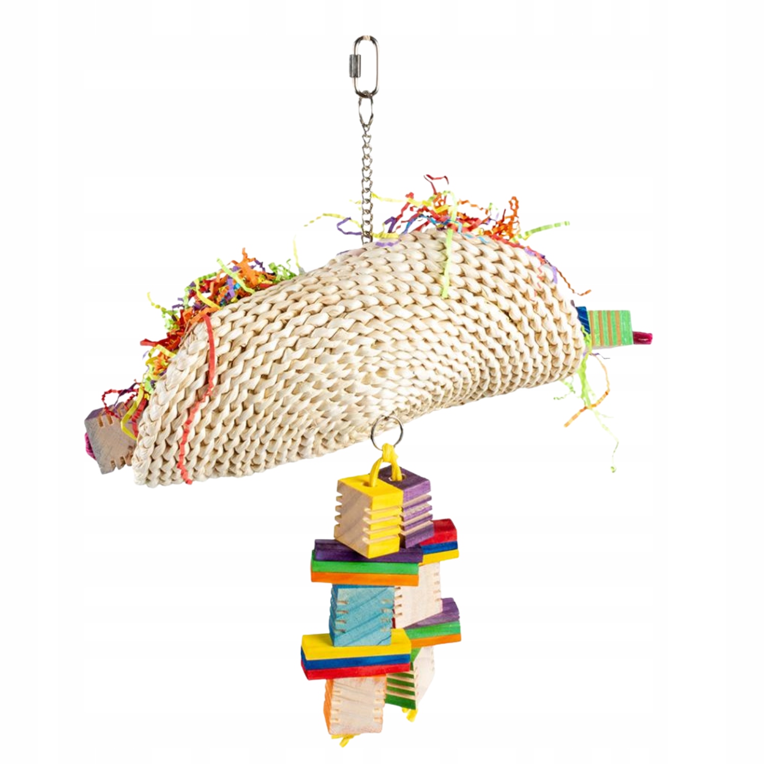 Levně Duvo+ Přívěsek pro ptáky 36 cm borovice pletená kukuřice