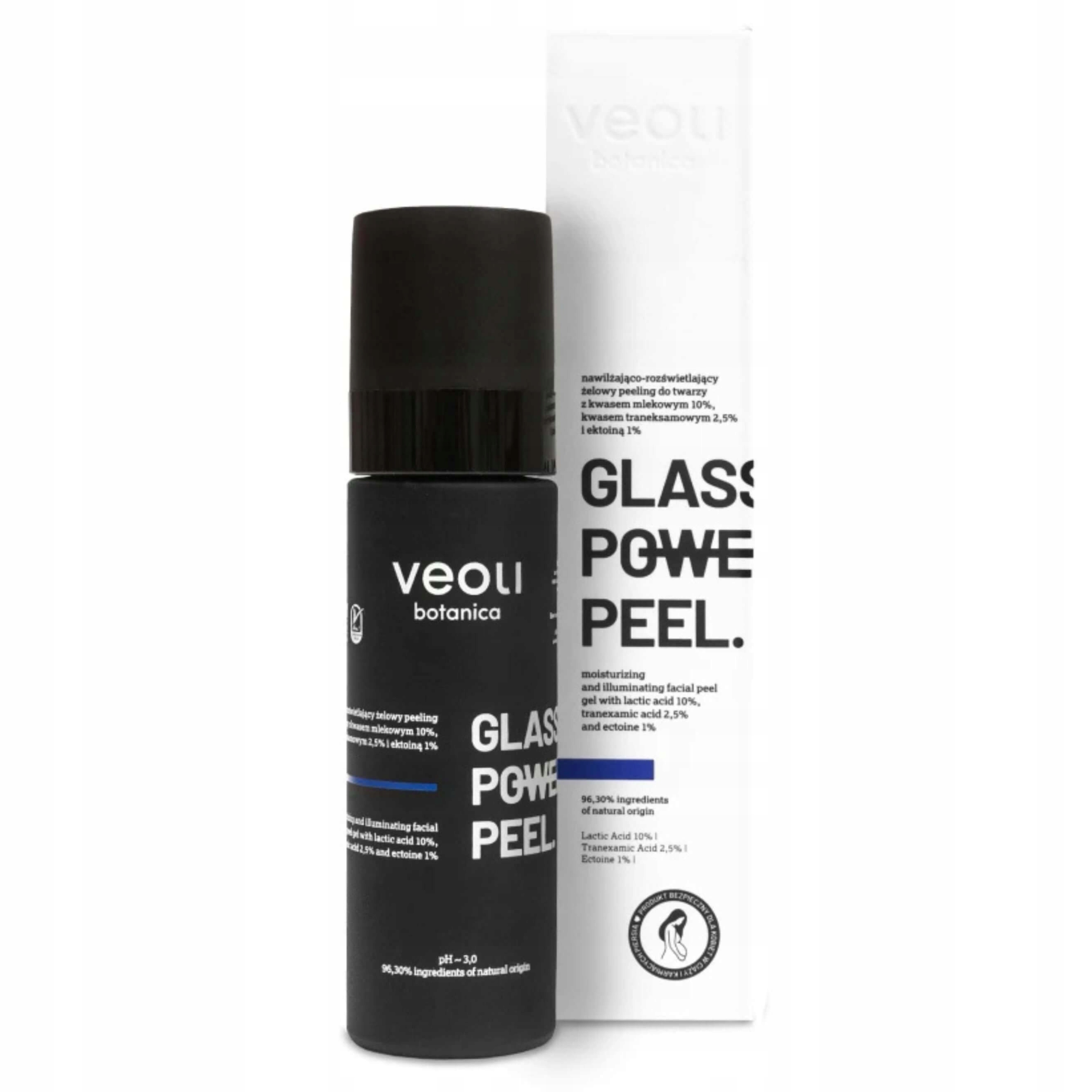 Veoli Botanica Glass Skin Power 30 ml Hydratační gelový peeling na obličej