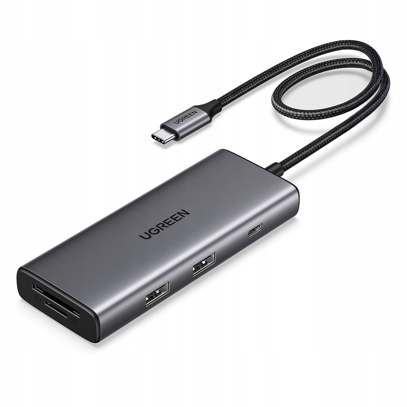 Hub Ugreen Usb-c 7V1 Šedý Hdmi 4K 30HZ Pd 100W Usb-a Sd Mezinárodní