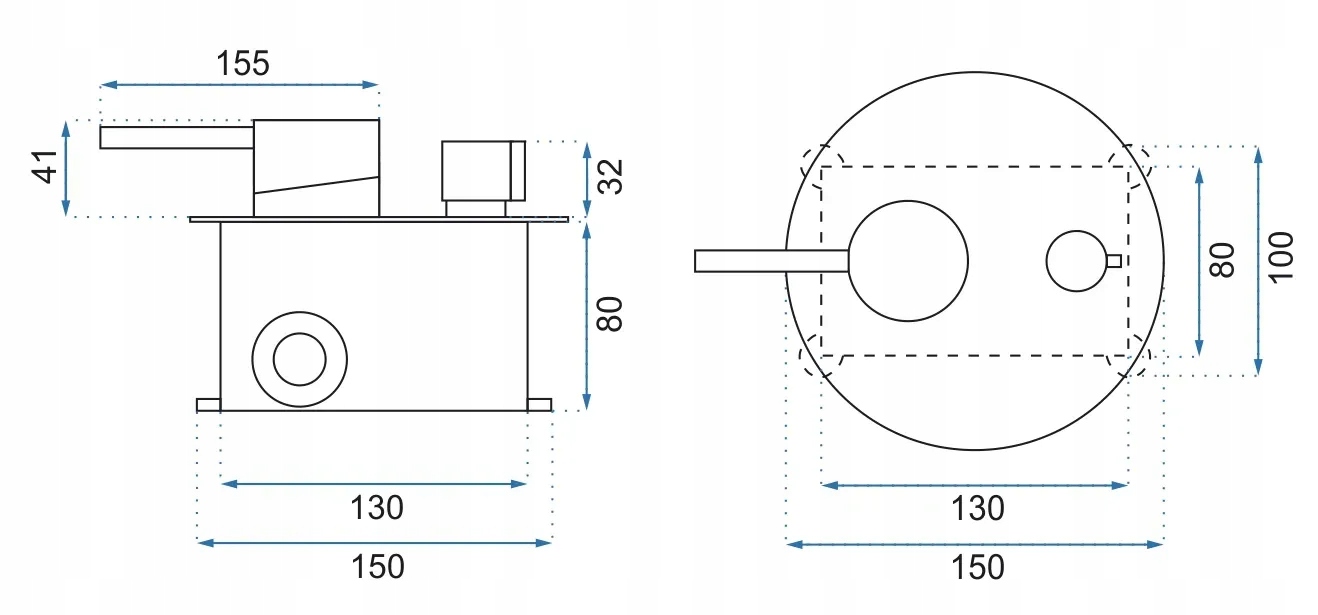 BATERIA WANNOWA ZESTAW PODTYNKOWY BOX LUNGO CHROM SREBRNY KLASYCZNY REA Marka Rea