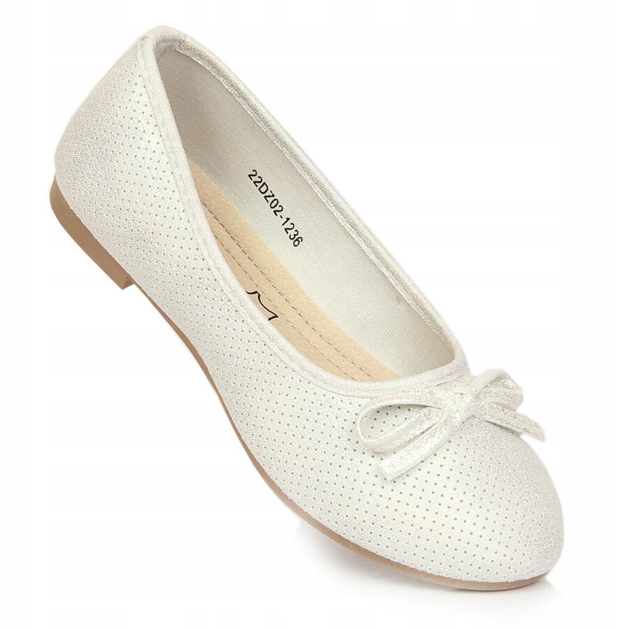 

Baleriny dziewczęce komunijne białe eVento 35