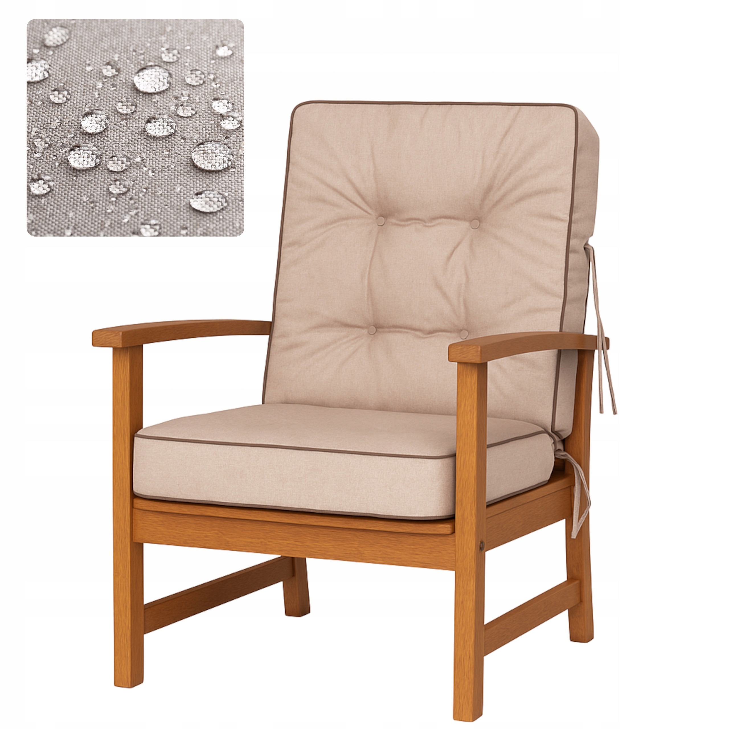 Vankúš na záhradnú stoličku Poduška na hojdačku Záhradné ležadlo, šírka 60 cm