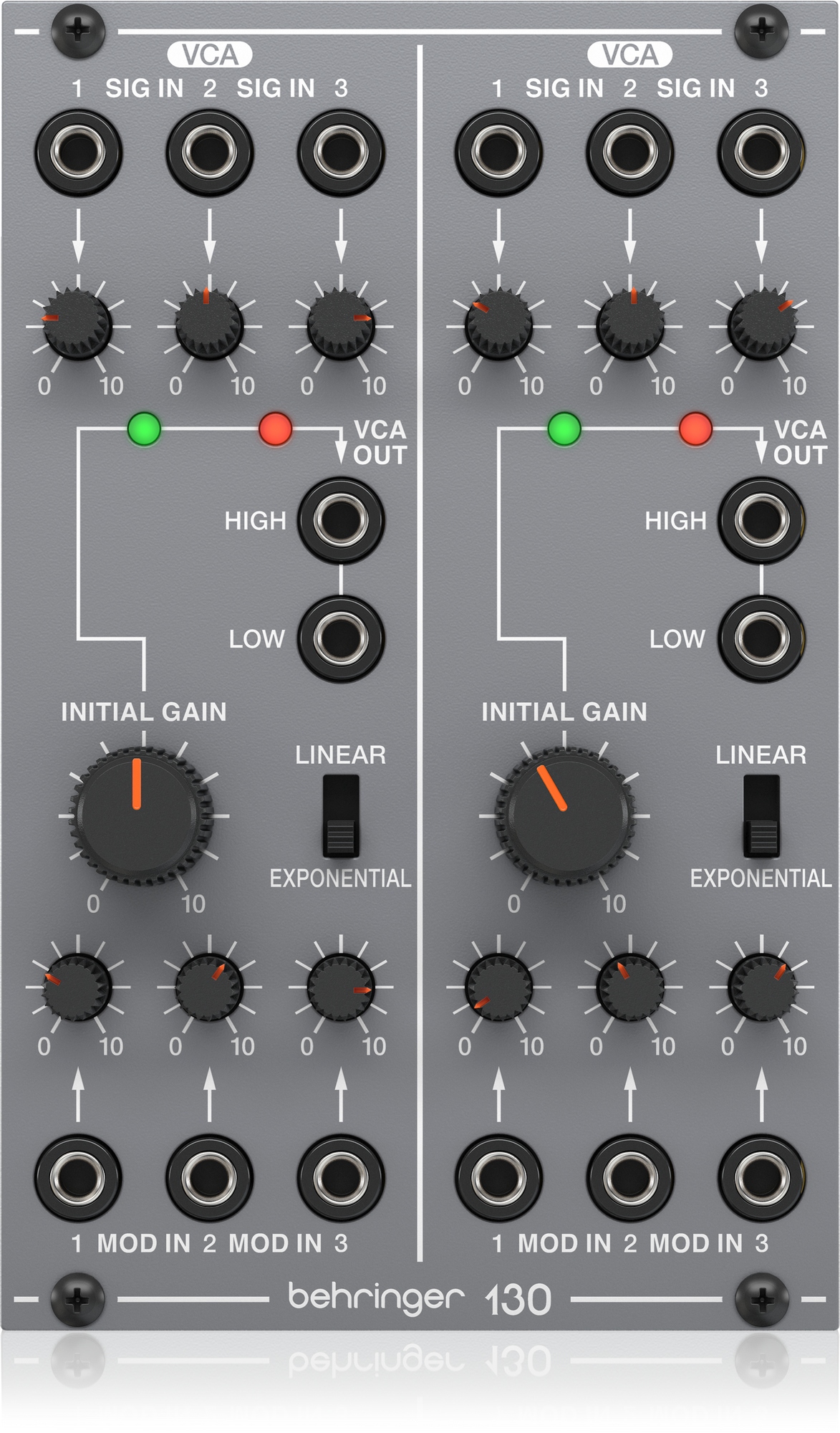 Behringer 130 Dual Vca – legendární dvojitý modul Vca pro Eurorack