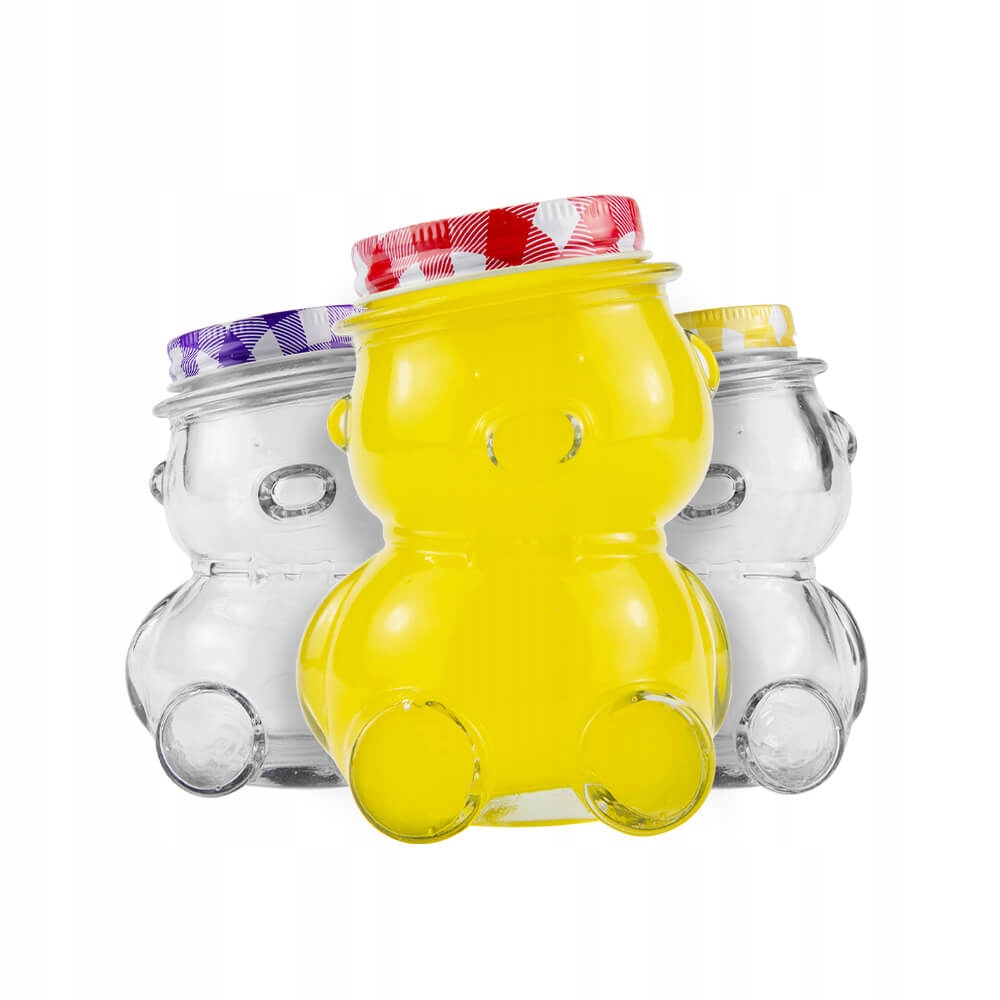 

24X Miś 30ML Szklany Słoik Słoiczek Zakrętka Miód