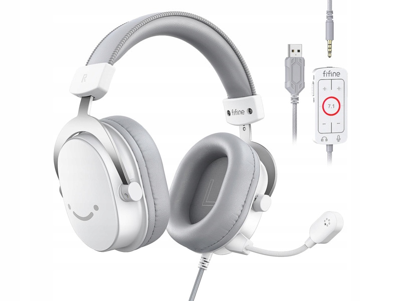 Fifine AmpliGame H9W Nauszne Biały