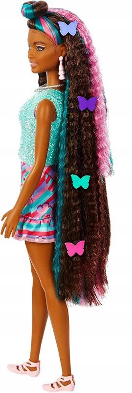 BARBIE LALKA TOTALLY HAIR Z AKCESORIAMI - MOTYLKI Materiał plastik