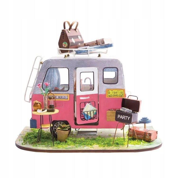 

Robotime Happy Camper miniaturowy model Diy