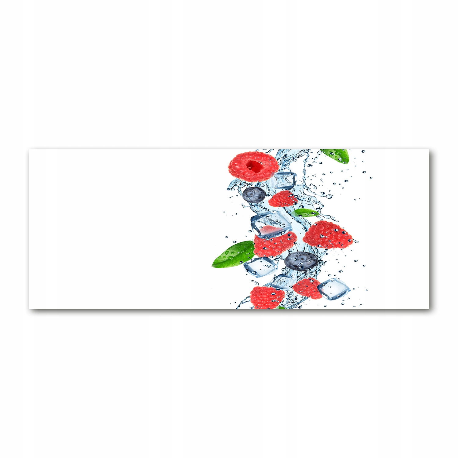 

Foto obraz szkło akryl Owoce leśne z lodem 125x50