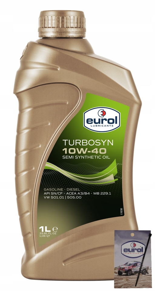 Eurol Turbosyn 10W40 1L 10W-40 Sl/cf A3/B4 501.01