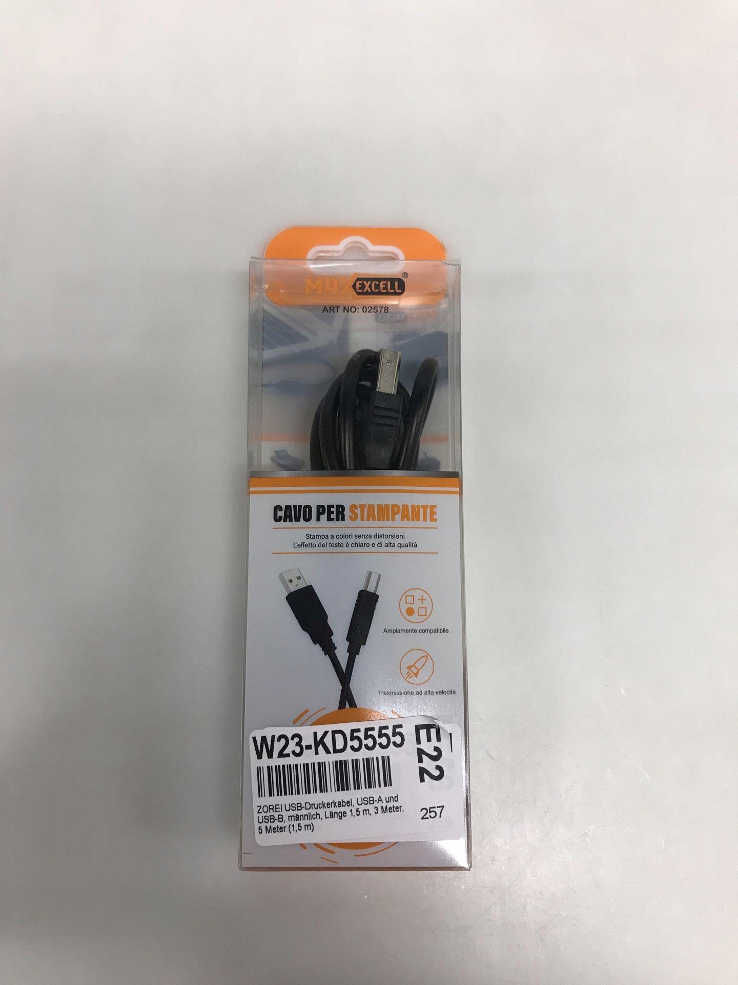 Kabel USB do drukarki ZOREI, USB-A i USB-B Długość kabla 1.5 m