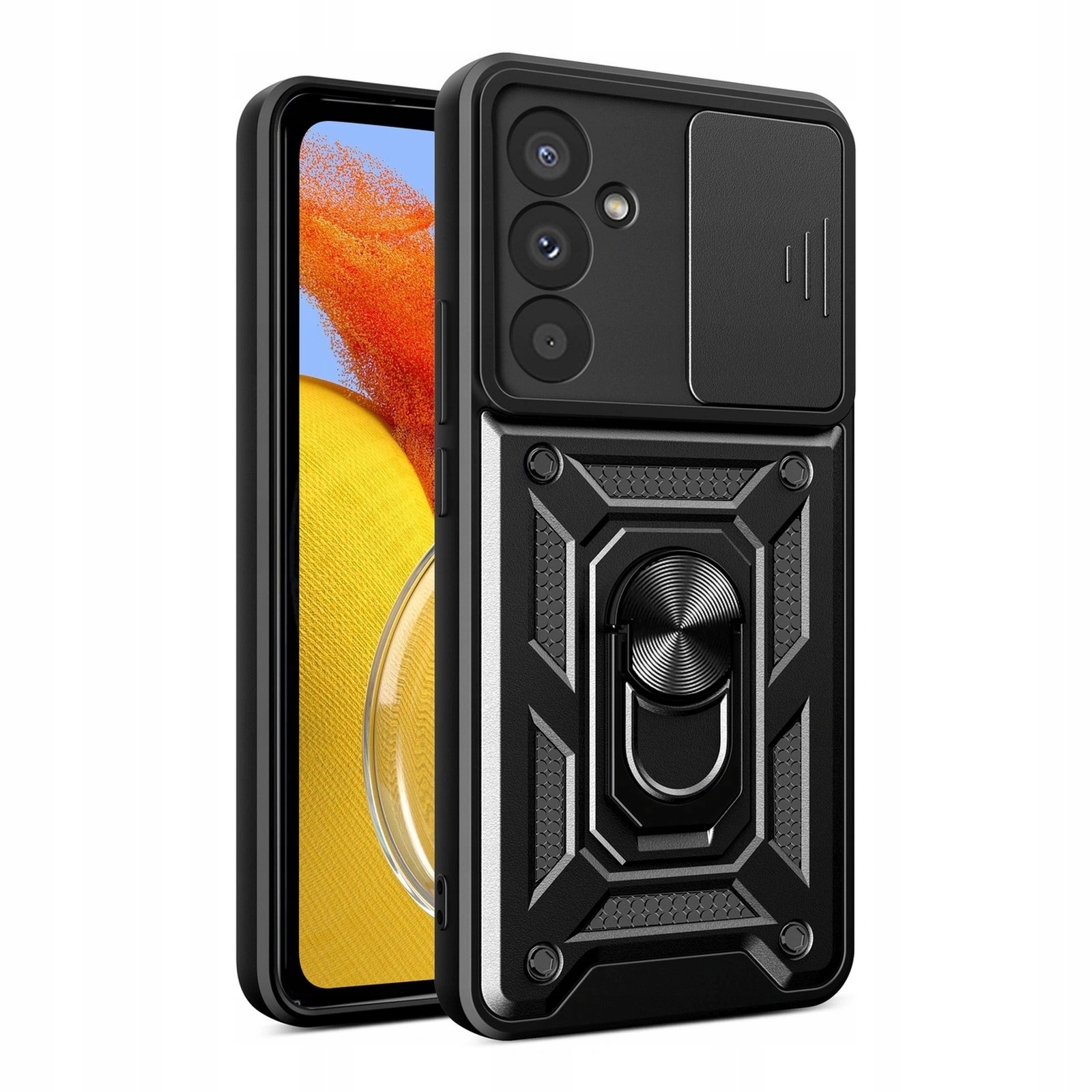 Etui Hybrid Armor Camshield na Samsung Galaxy A37 czarne Hurtel