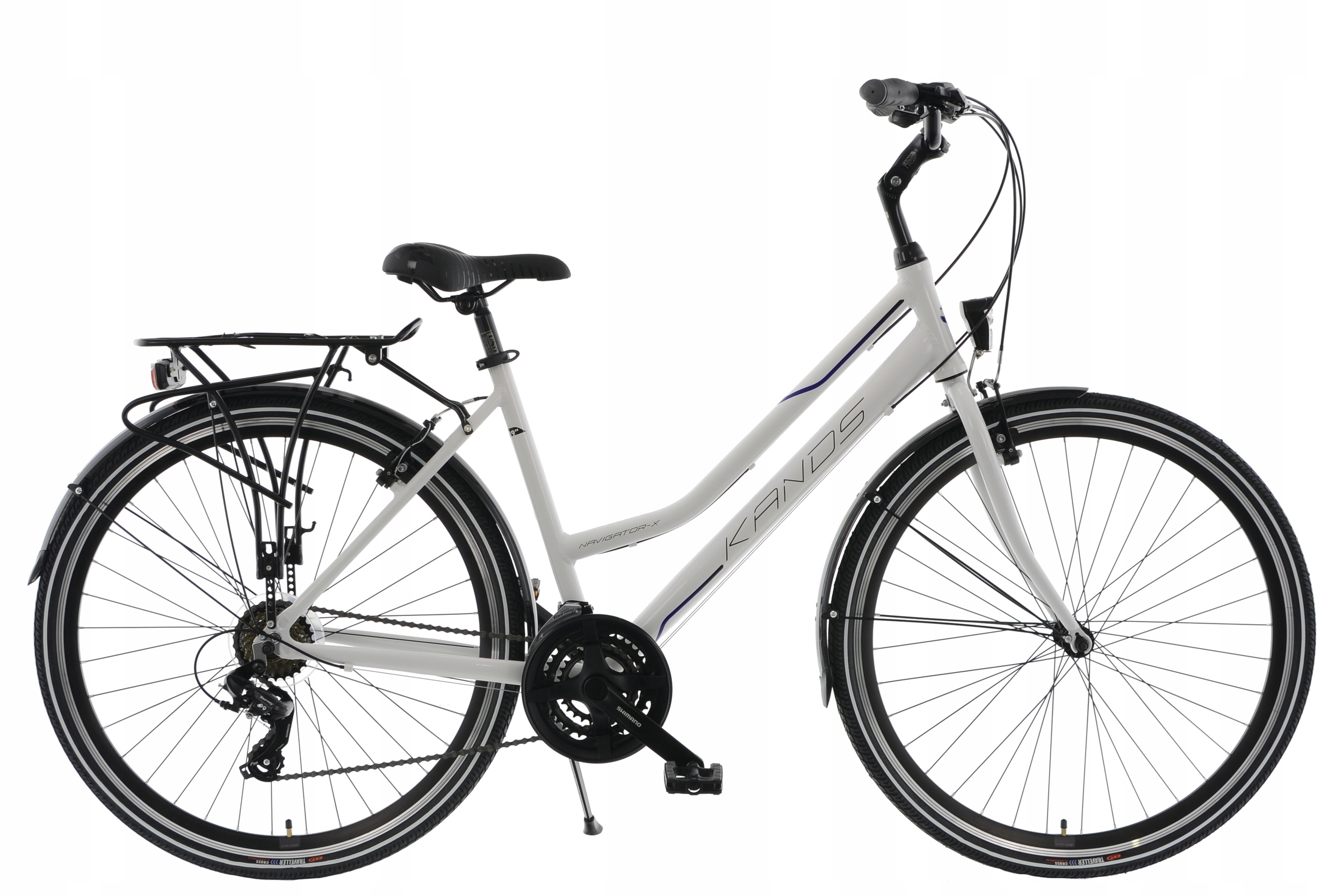 Rower damski trekkingowy Kands 28 Navigator D 19 biały
