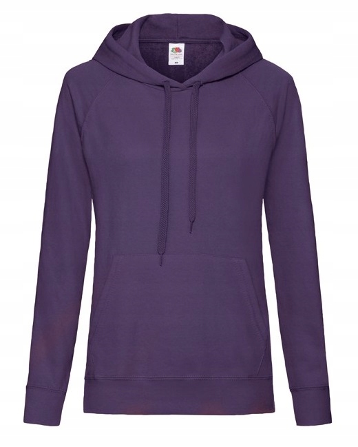

Lekka Bluza z kapturem kieszeniami Purple r M
