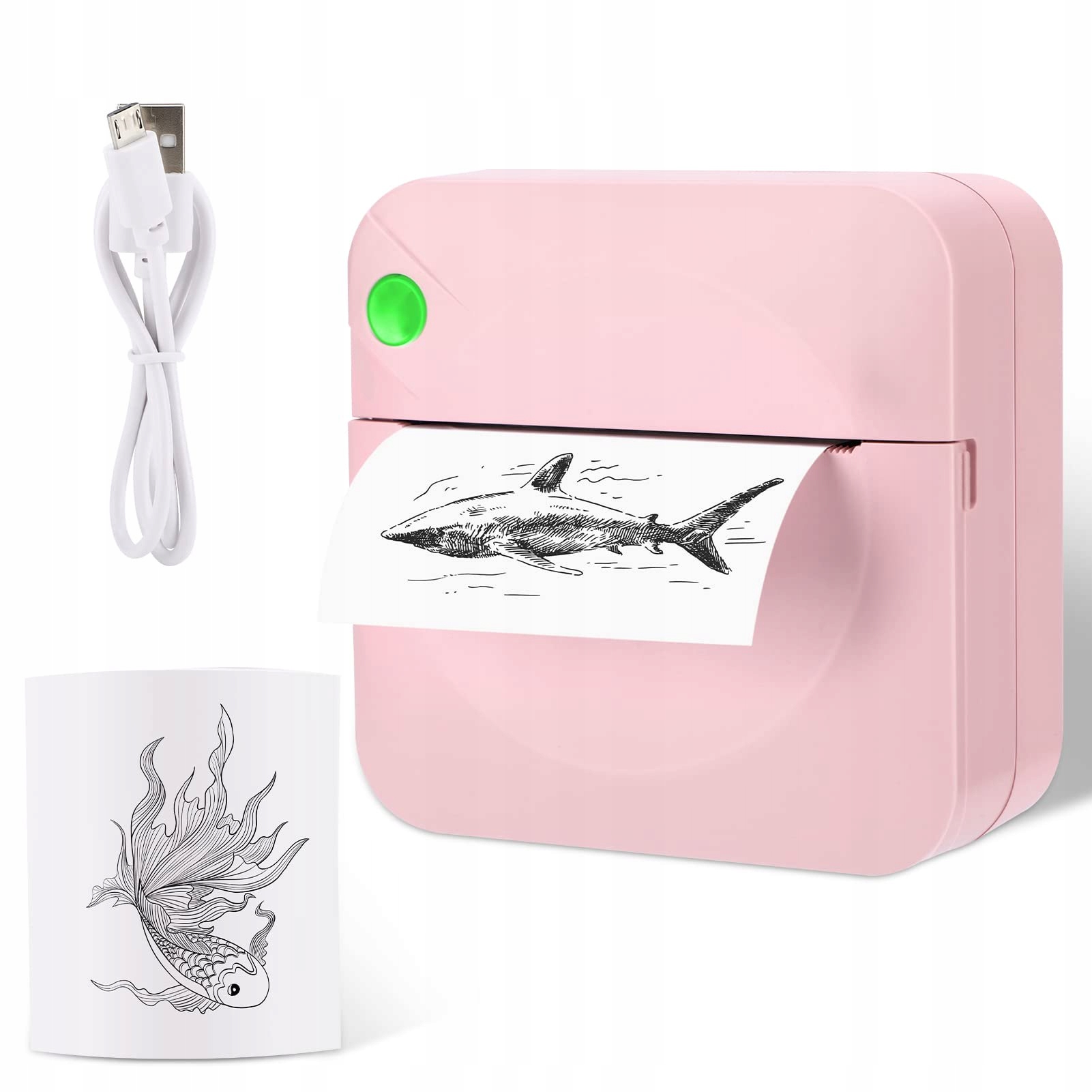 MINI DRUKARKA TERMICZNA DRUKUŚ RÓŻOWA NA PREZENT Kod producenta c17