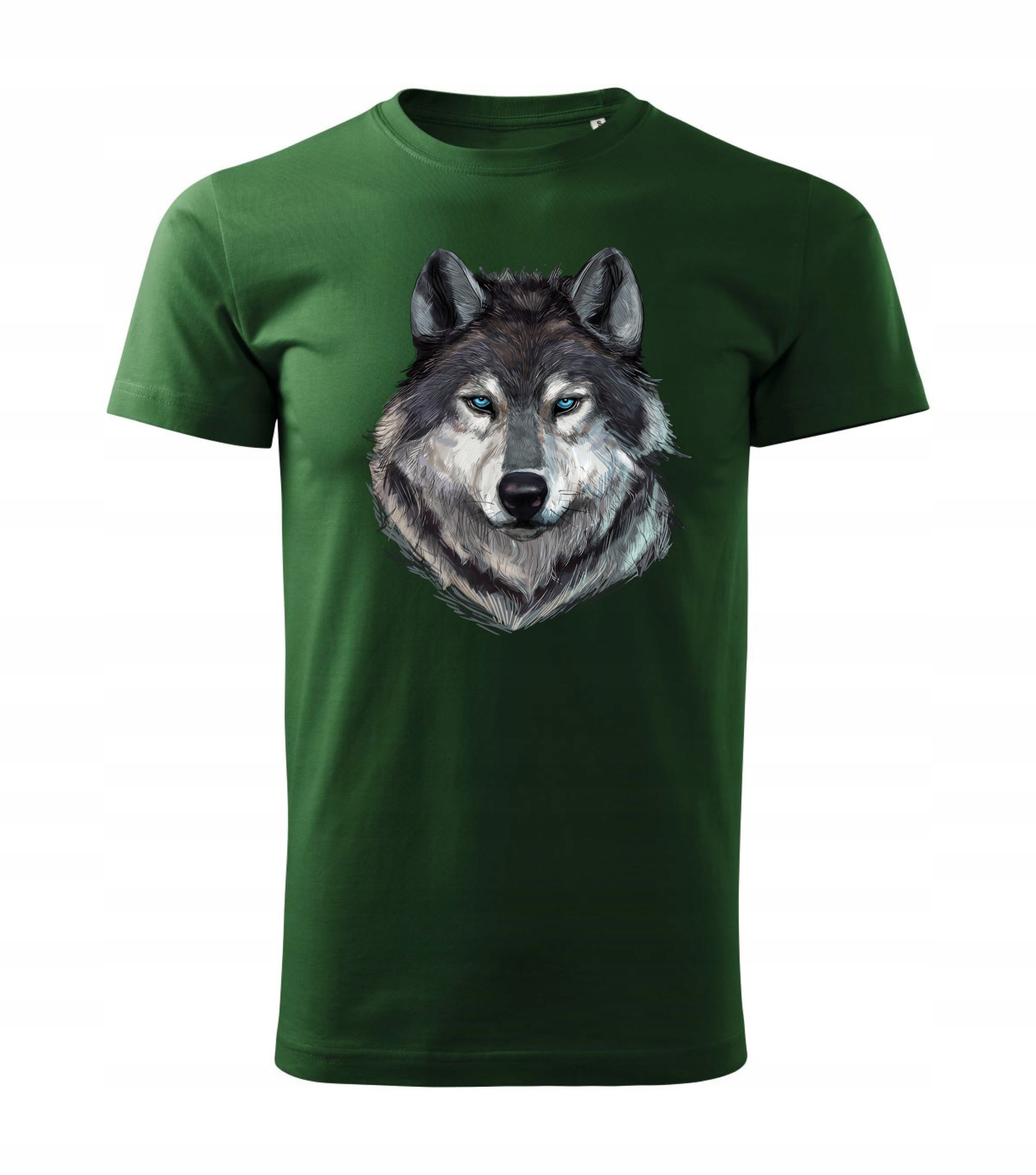 

Koszulka Z Wilkiem Wilk Wolf Męska 5XL
