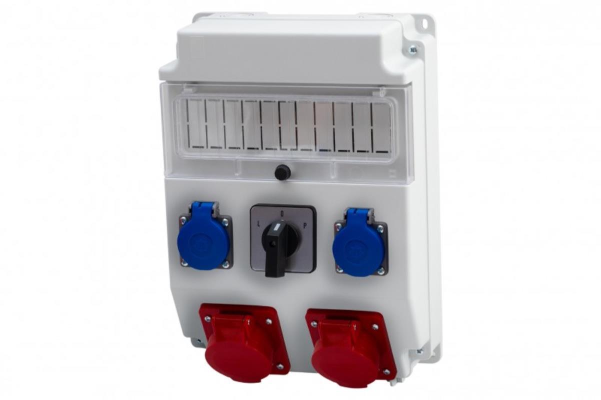 Rozvaděč Caja 16A 5p, 32A 5p 2x230V Lp 11M IP44