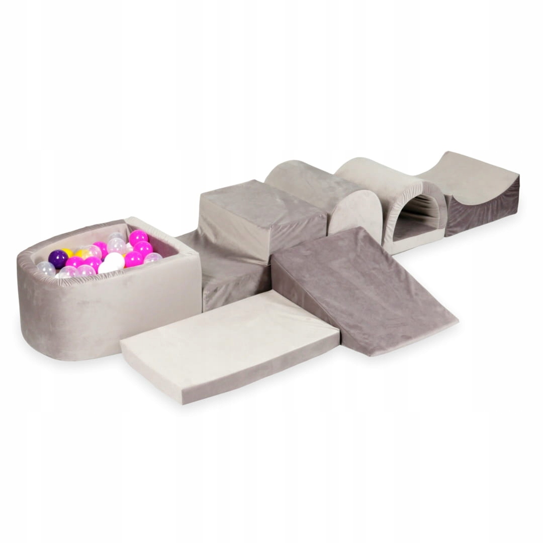 Piankowy plac zabaw z basenem micro Velvet lila