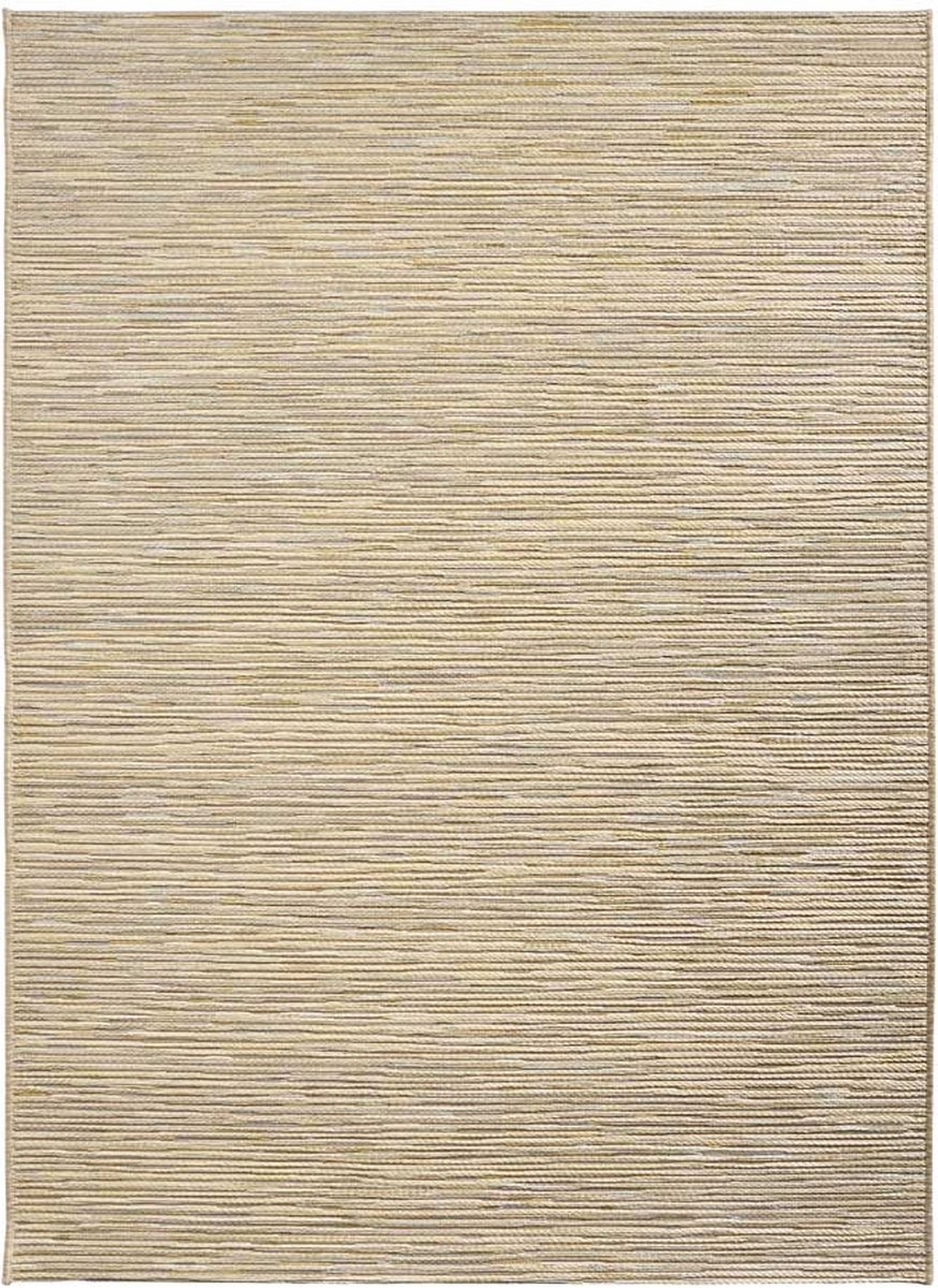 Béžový koberec s provázkem, plochý, vnější vnitřní rozměr 120 x 170 cm