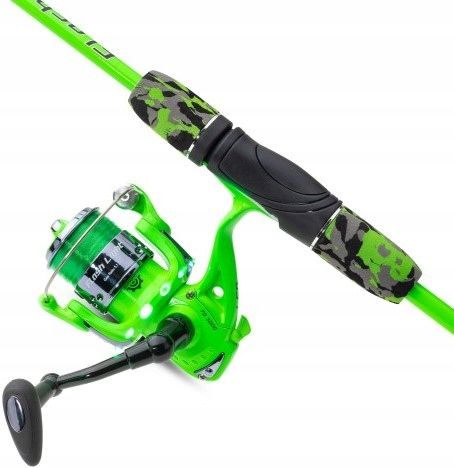 Zestaw Led Wędka Kołowrotek Flashlight Stick 60