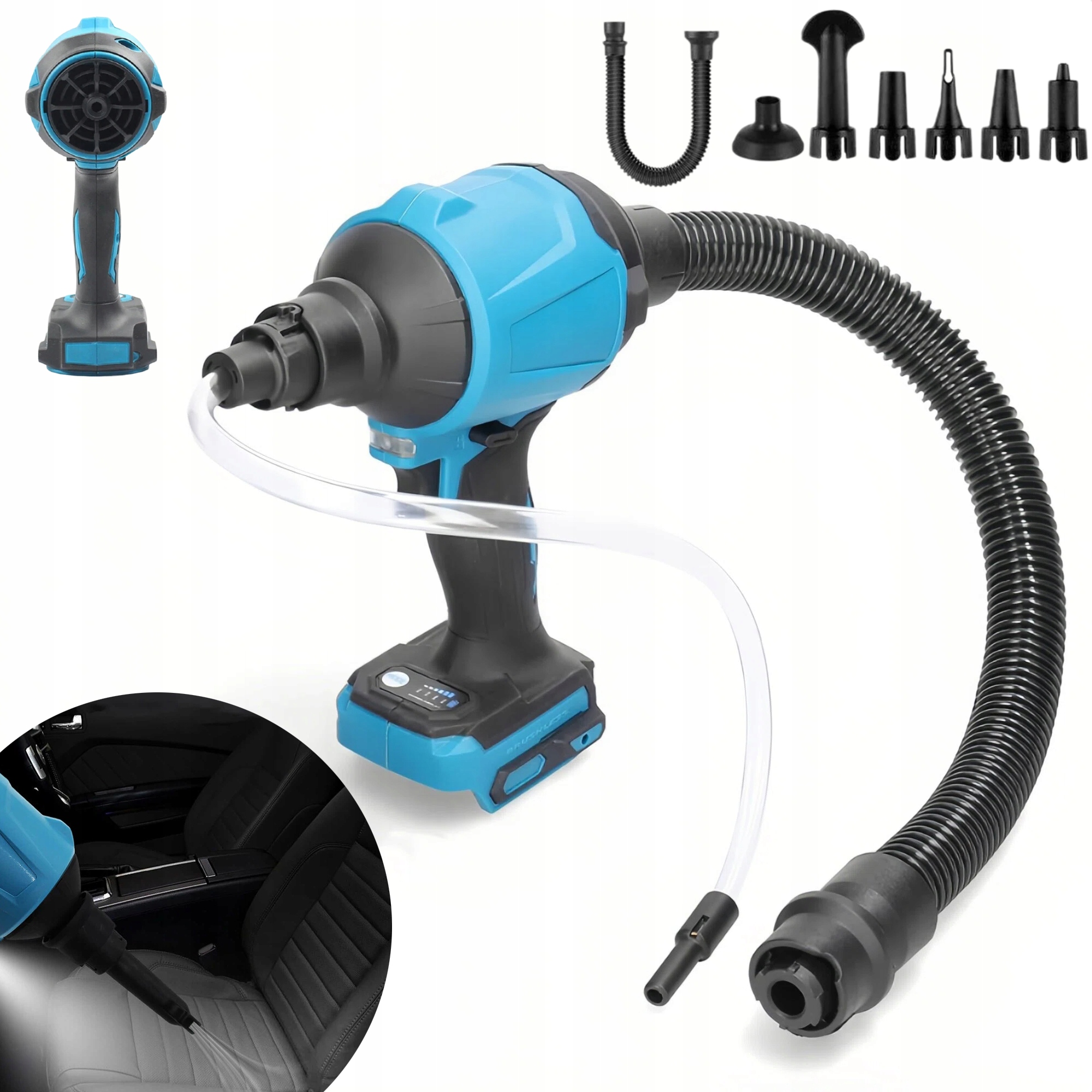 Mini Elektrické Dmychadlo Stlačený Vzduch Kompresor Duster Pro Makita