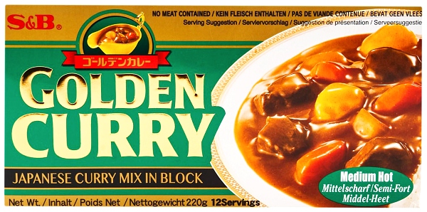 

Golden Curry Medium Hot średnio ostre 220g S&b
