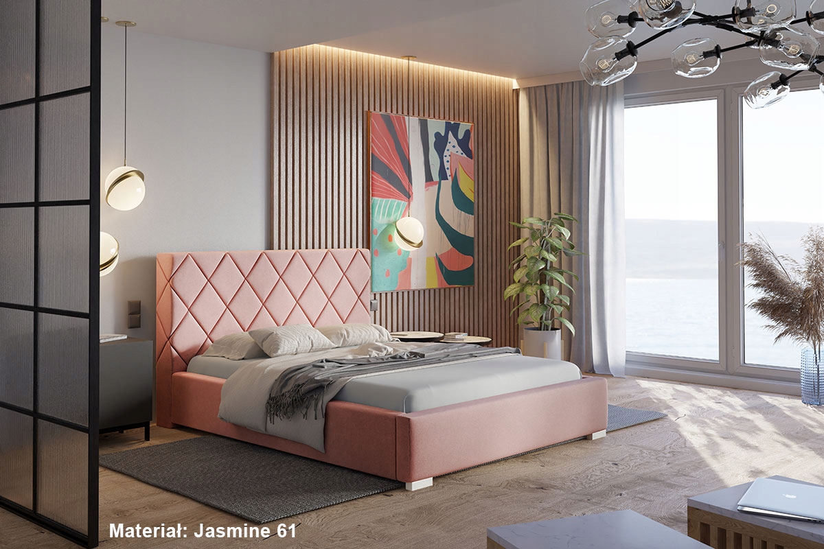 Łóżko tapicerowane 140x200 Royal 7 pojemnik stelaż Kod producenta ŁRoyal7