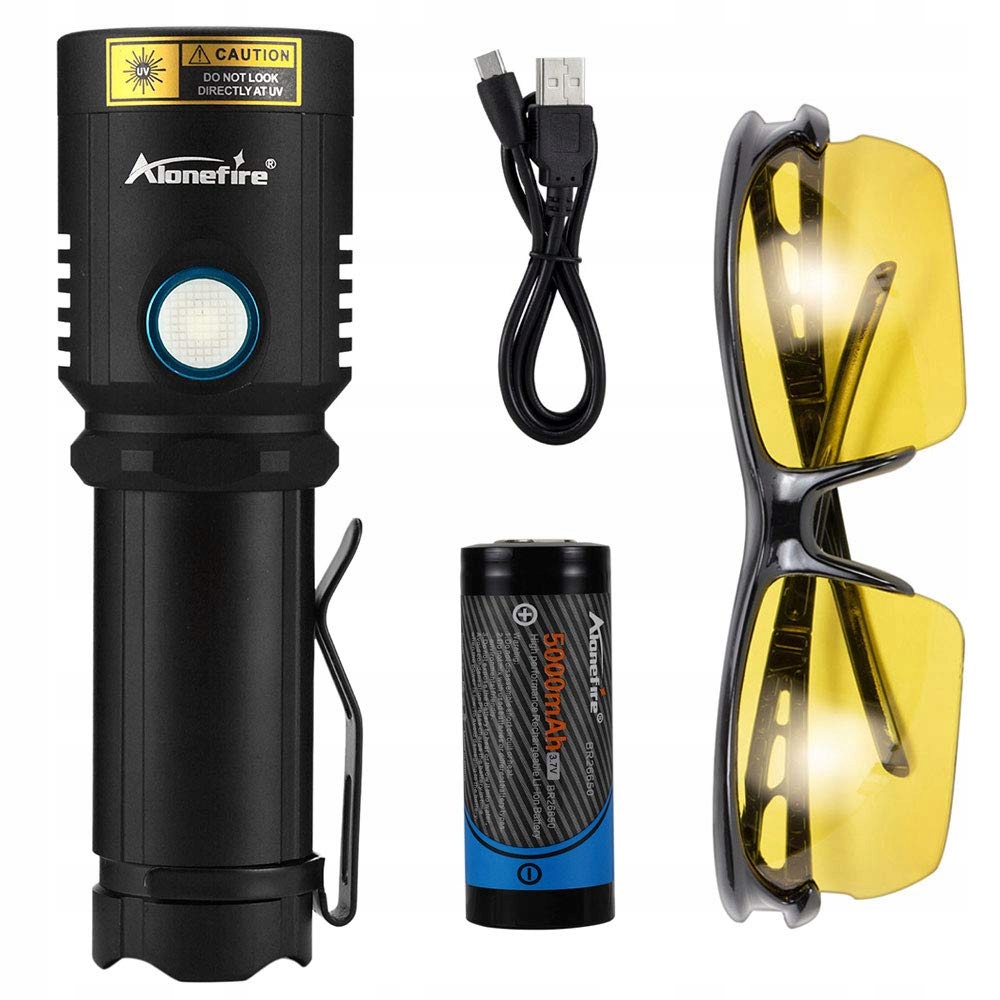 Alonefire x901UV 10W 365NM Latarka UV Przenośna — miniatura 7