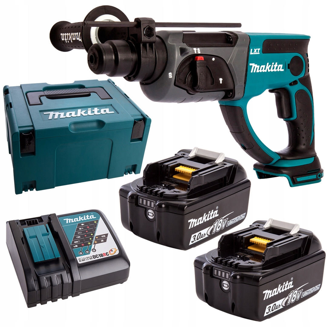 

Młotowiertarka 18V Sds 1,9J 2x3Ah Makita DHR202RFJ
