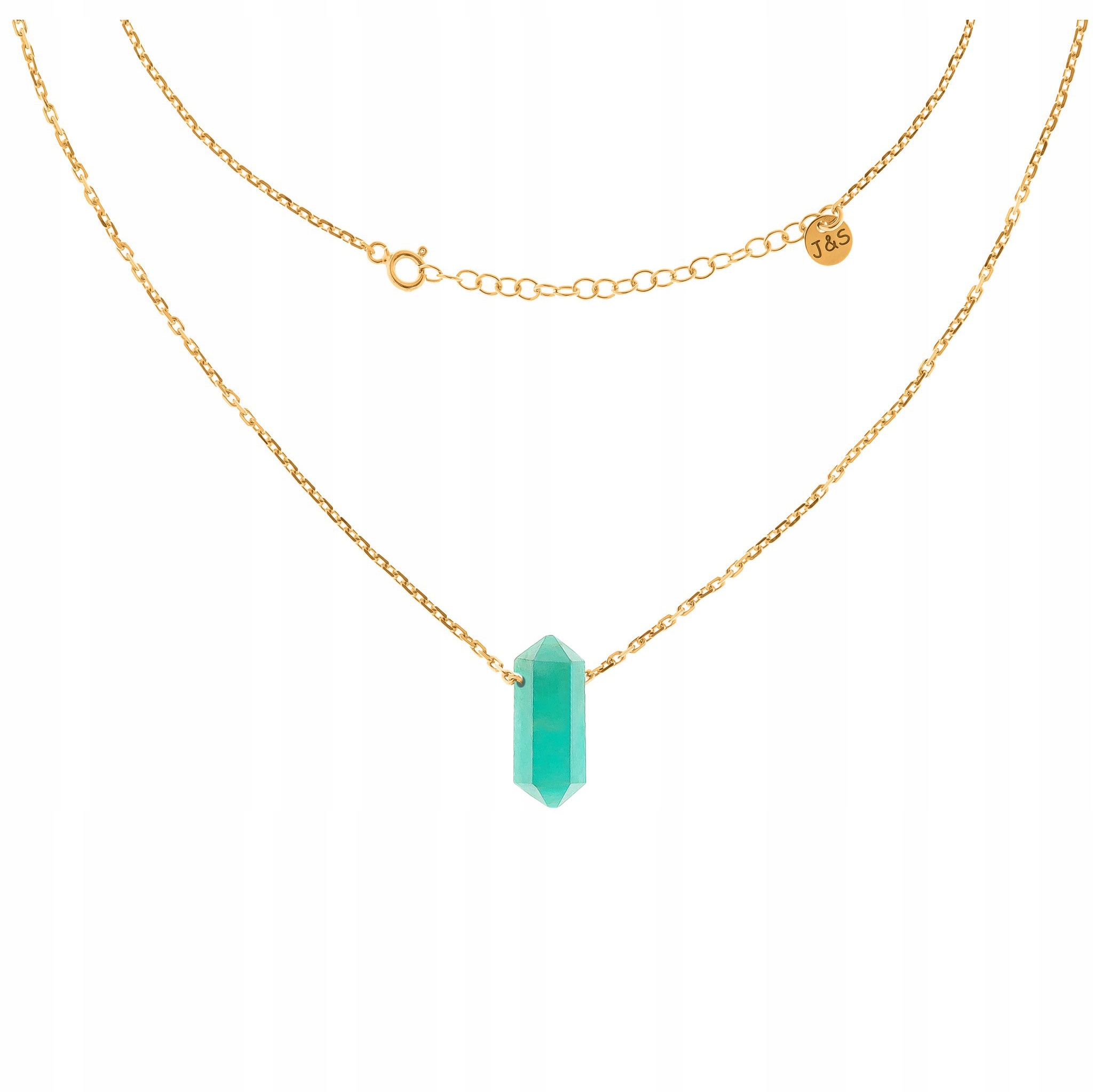 Náhrdelník Amazonit Sopel Hrot Stříbro 925