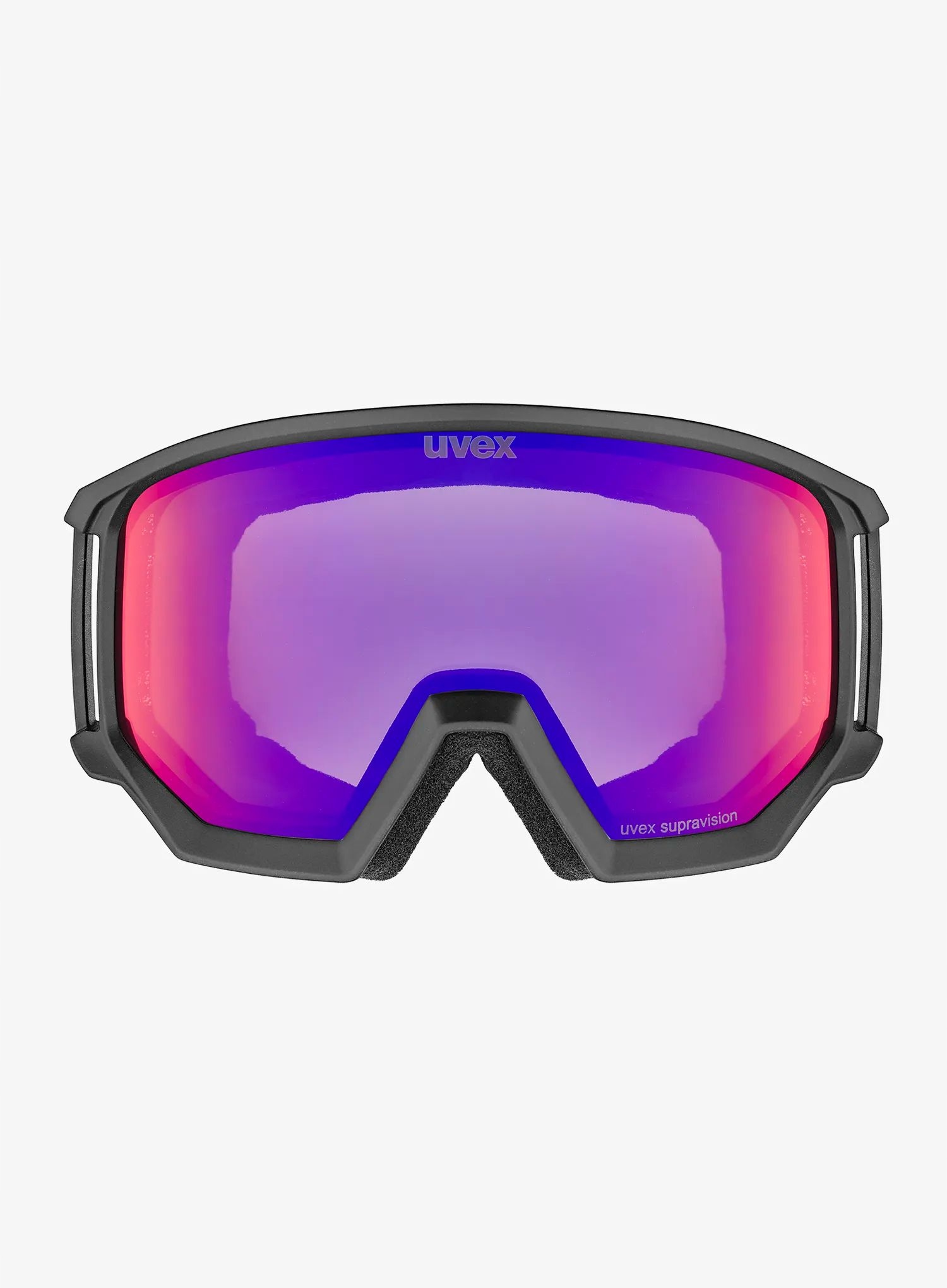 Lyžařské brýle Uvex Athletic Fm black matt dl/ruby clear S2