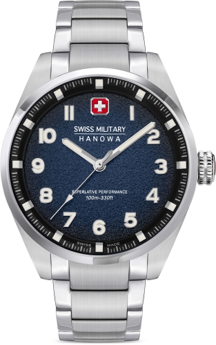 Zegarek męski Swiss Military SMWGG0001504 niebieski klasyczny do pływania